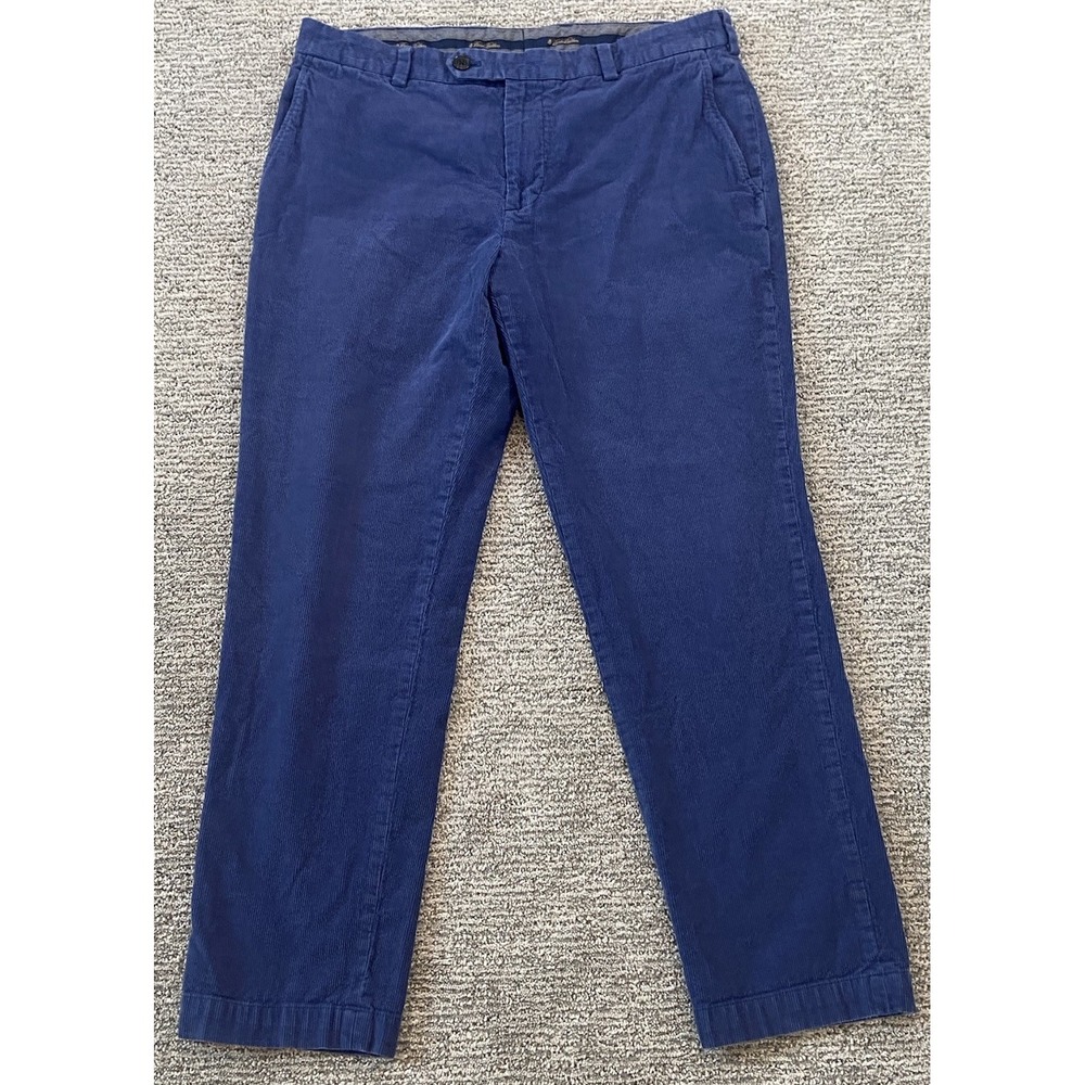 Brooks Brothers Pants Mens 35x30‎ Blue Corduroy Milano Fit